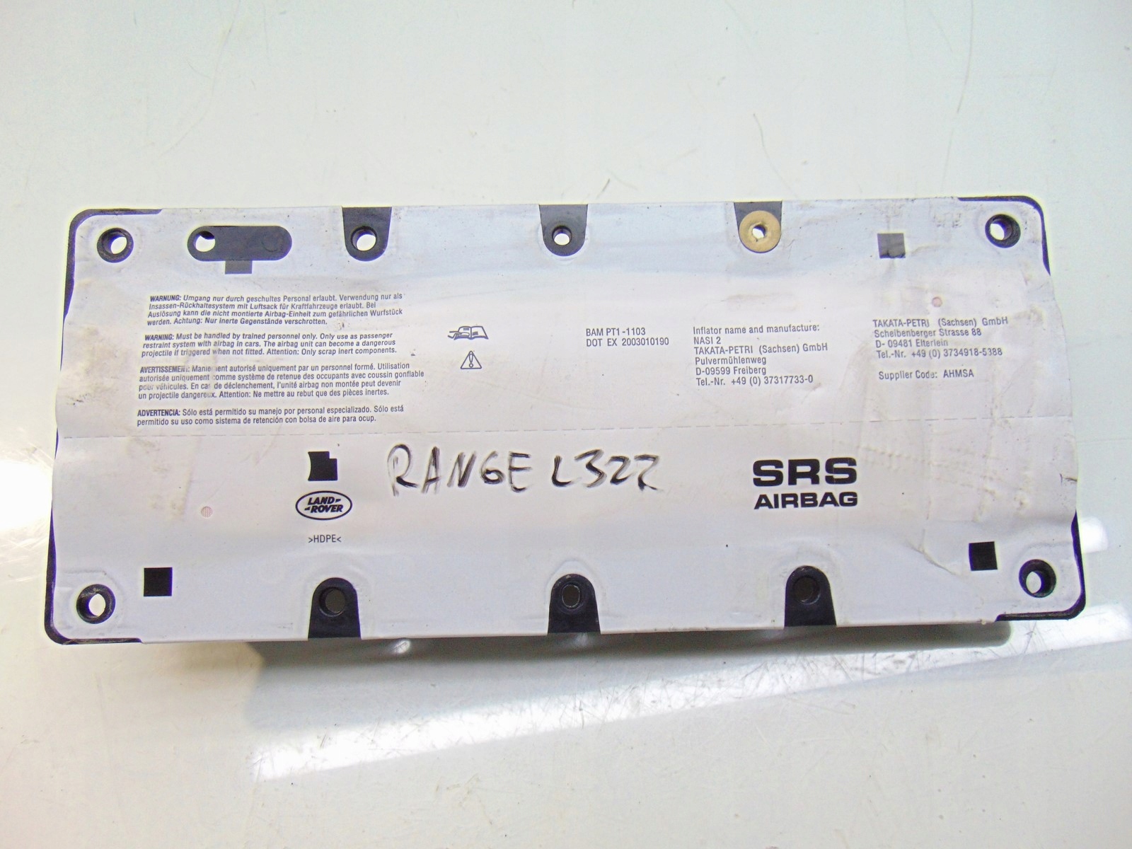airbag ginocchia RANGE ROVER VOGUE 7H42-042A00-AA