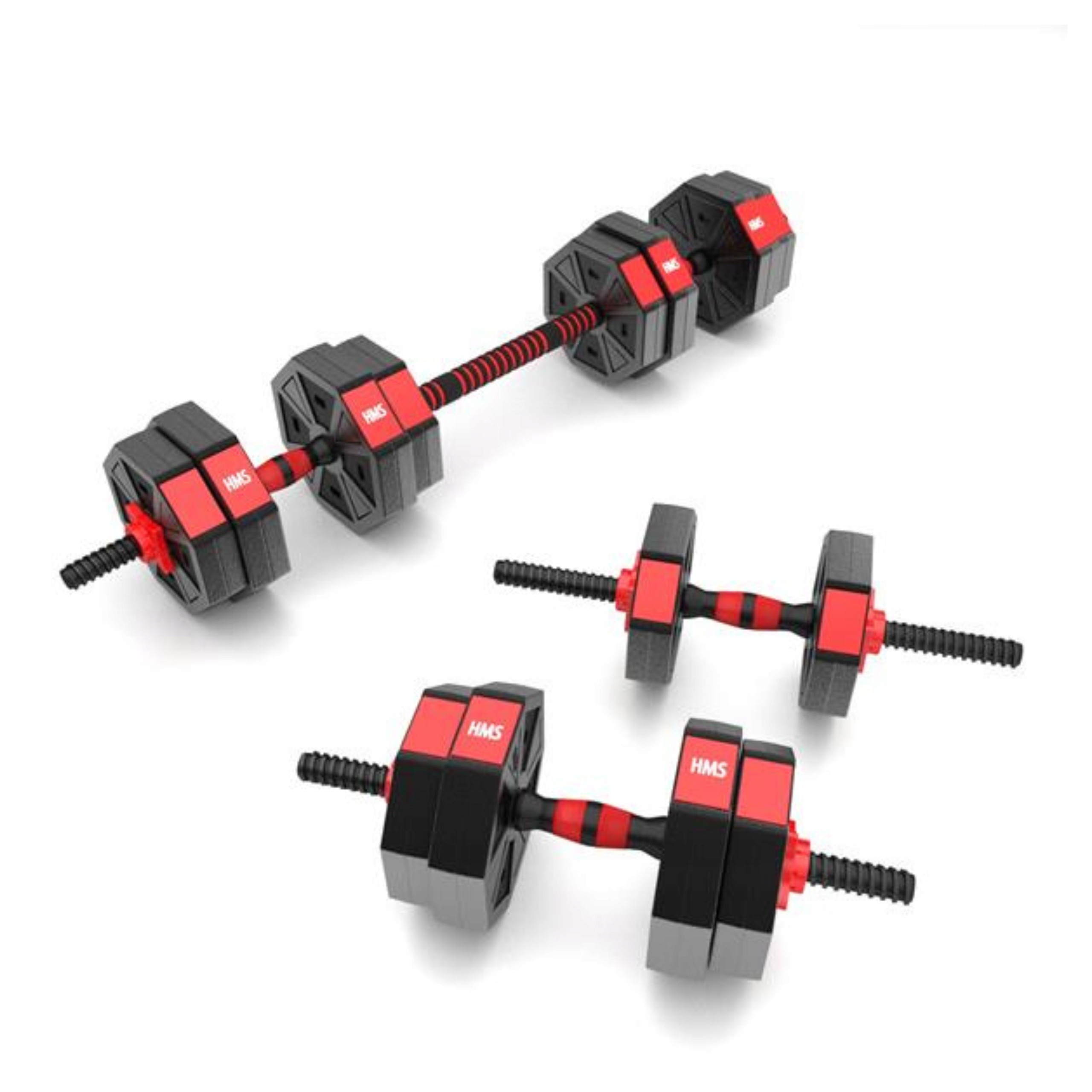 Sztangielki hantle kompozytowe sztanga z wymiennym obciążeniem 15 kg SGC15