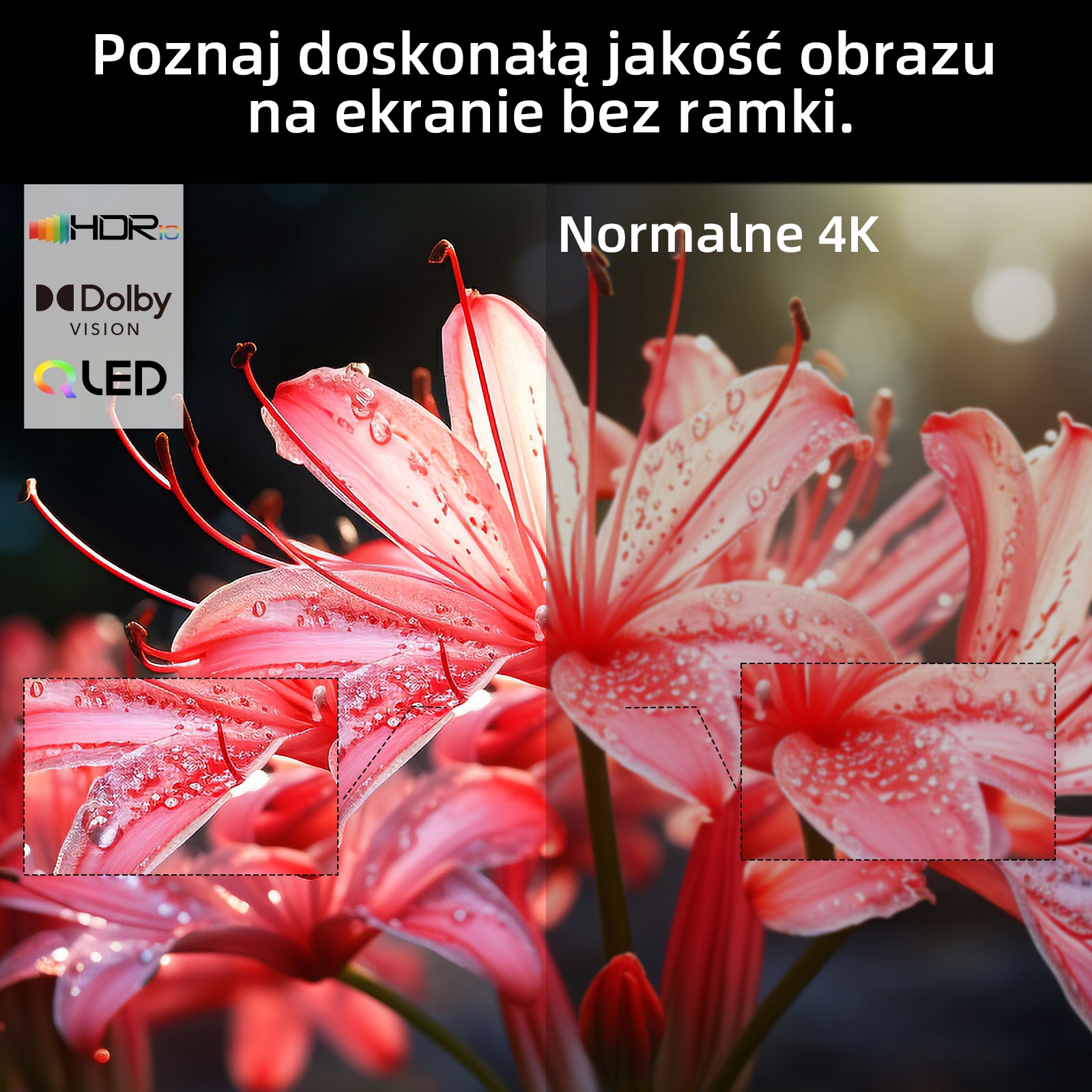 Telewizor QLED CHiQ Android TV U55QH7C 55'' 4K HDR SMART Typ telewizora QLED