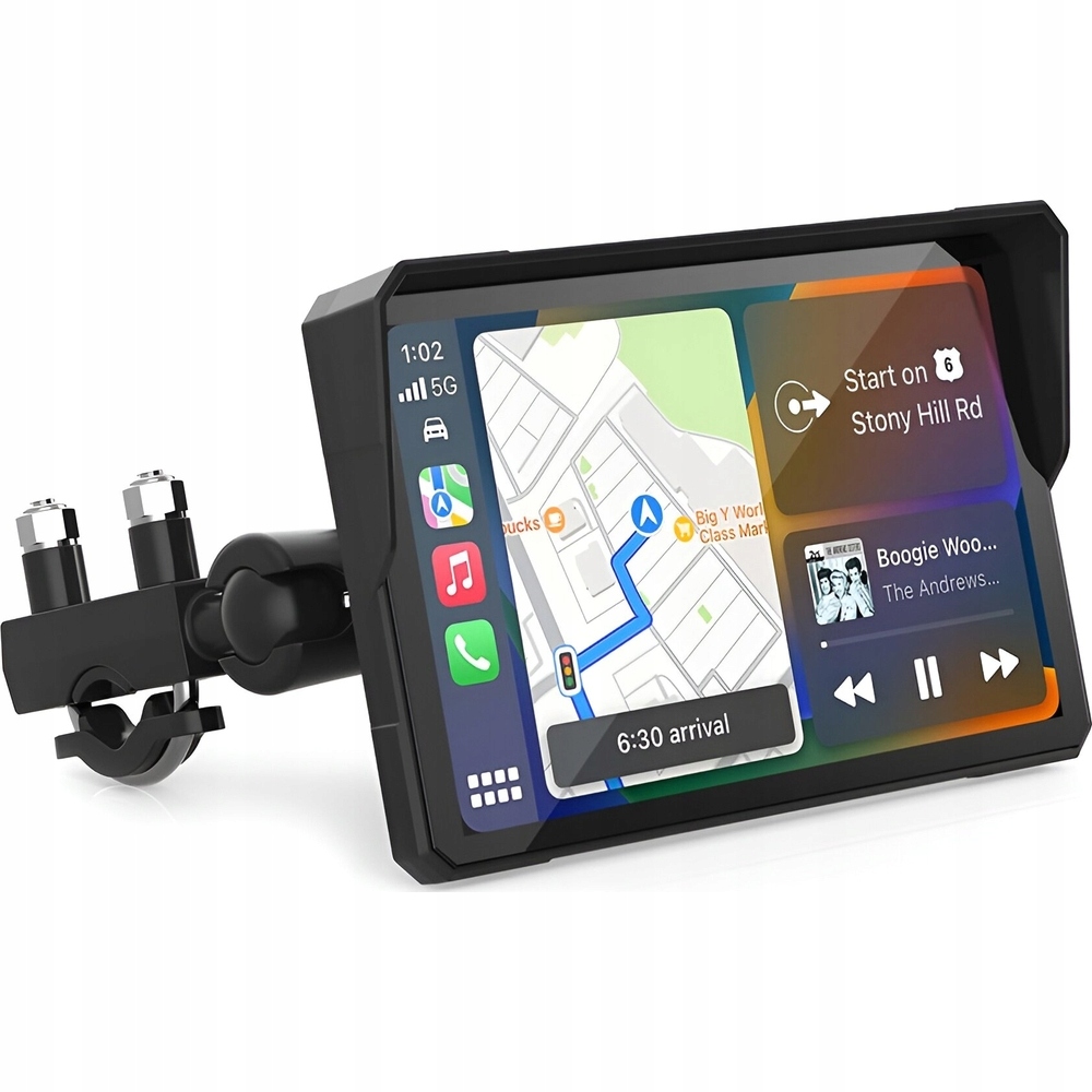 Radioodtwarzacz motocyklowy XENSO X7 z ekranem dotykowym CarPlay