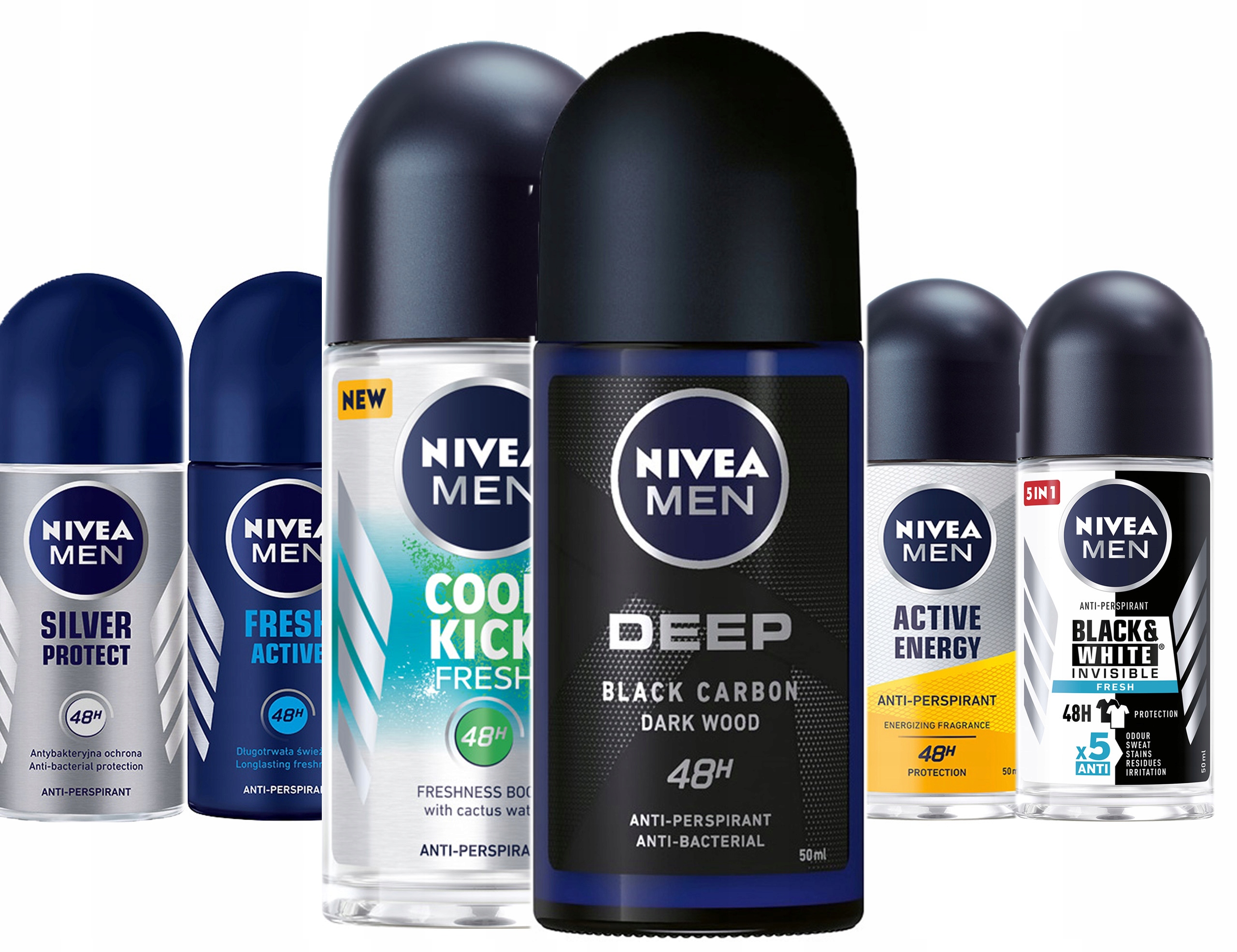 Kuličkový antiperspirant Nivea Men black white 50 ml
