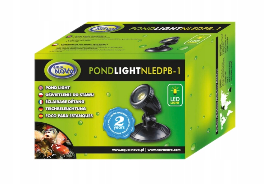 AQUA NOVA NLED-PB1 OŚWIETLENIE LED DO OCZKA/STAWU Kod producenta 5904378736897