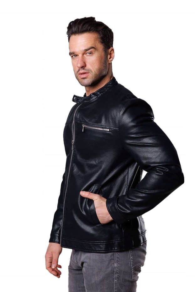 Pánská Bunda Z Ekokůže 11Z8025 Černá XL