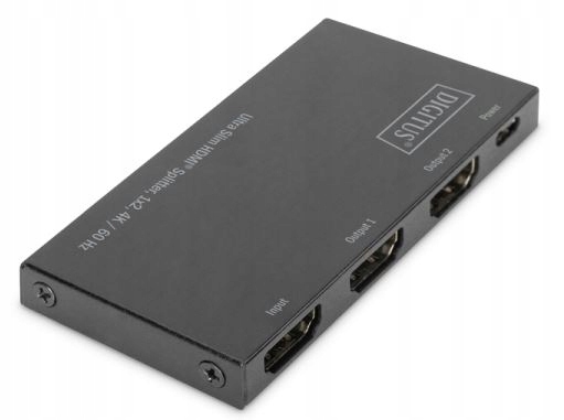 Digitus Hdmi Ultra tenký rozbočovač 2x1 Uhd 4K@60Hz Hdr