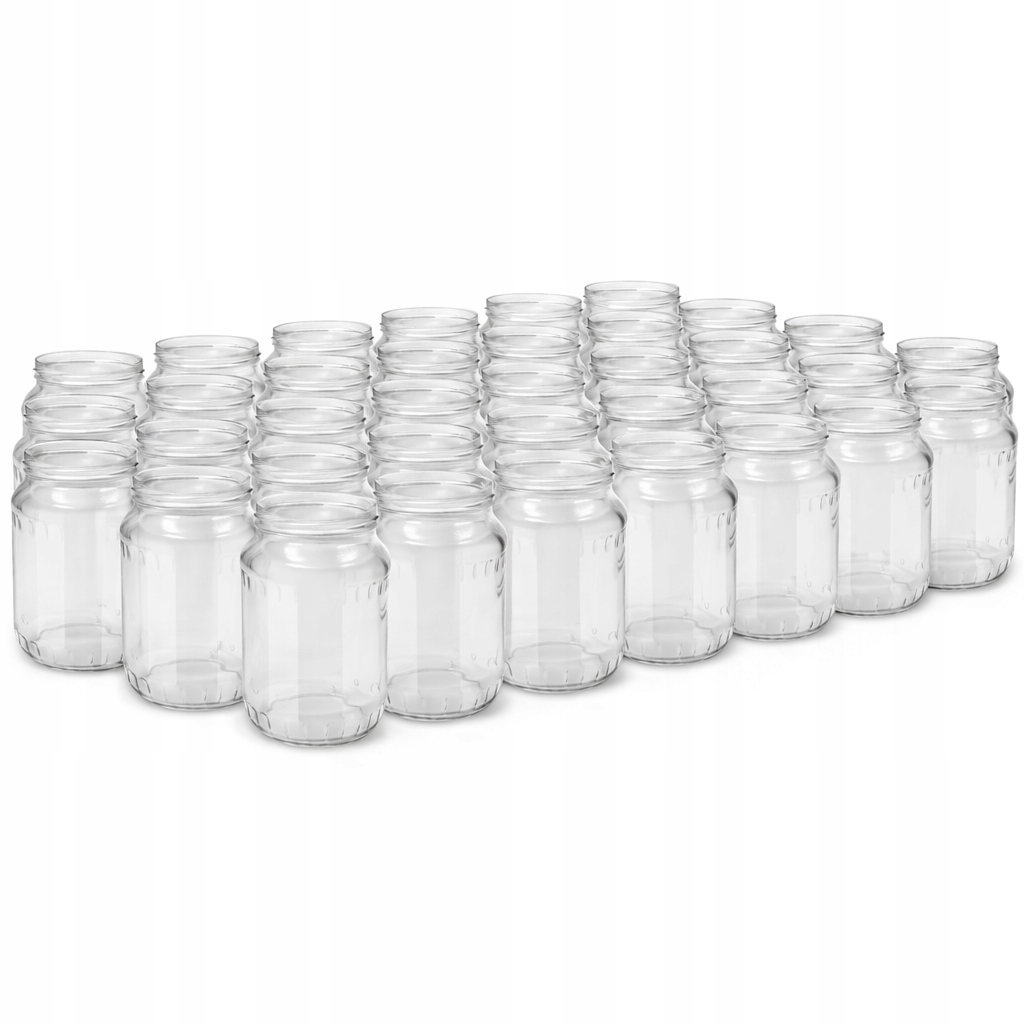 48 x Skleněná Zavařovací Sklenice 720 ml Polská Sklárna Atest Pro Potraviny Silné Sklo