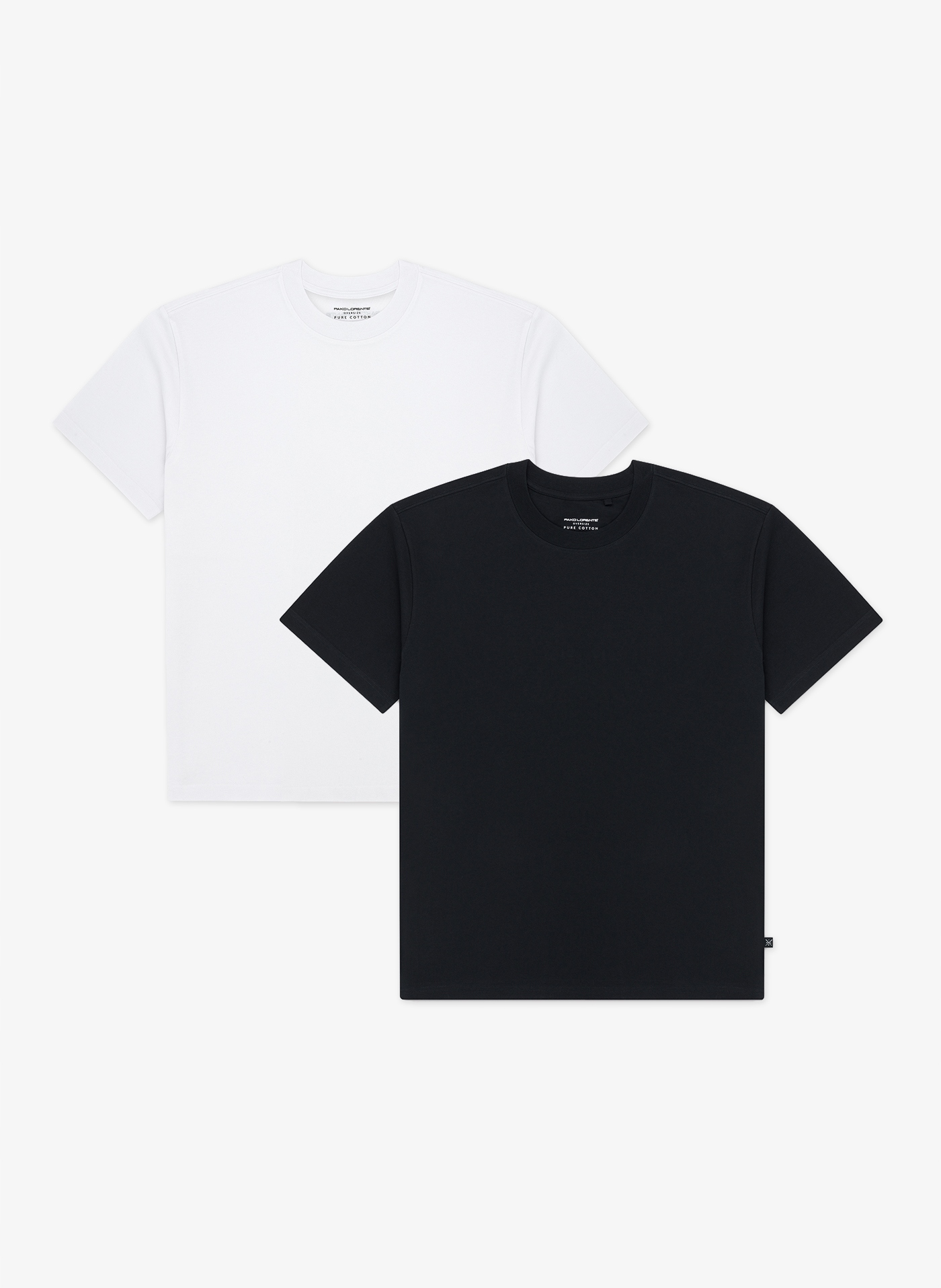 Sada 2 oversize triček černá a bílá Pako Lorente vel L