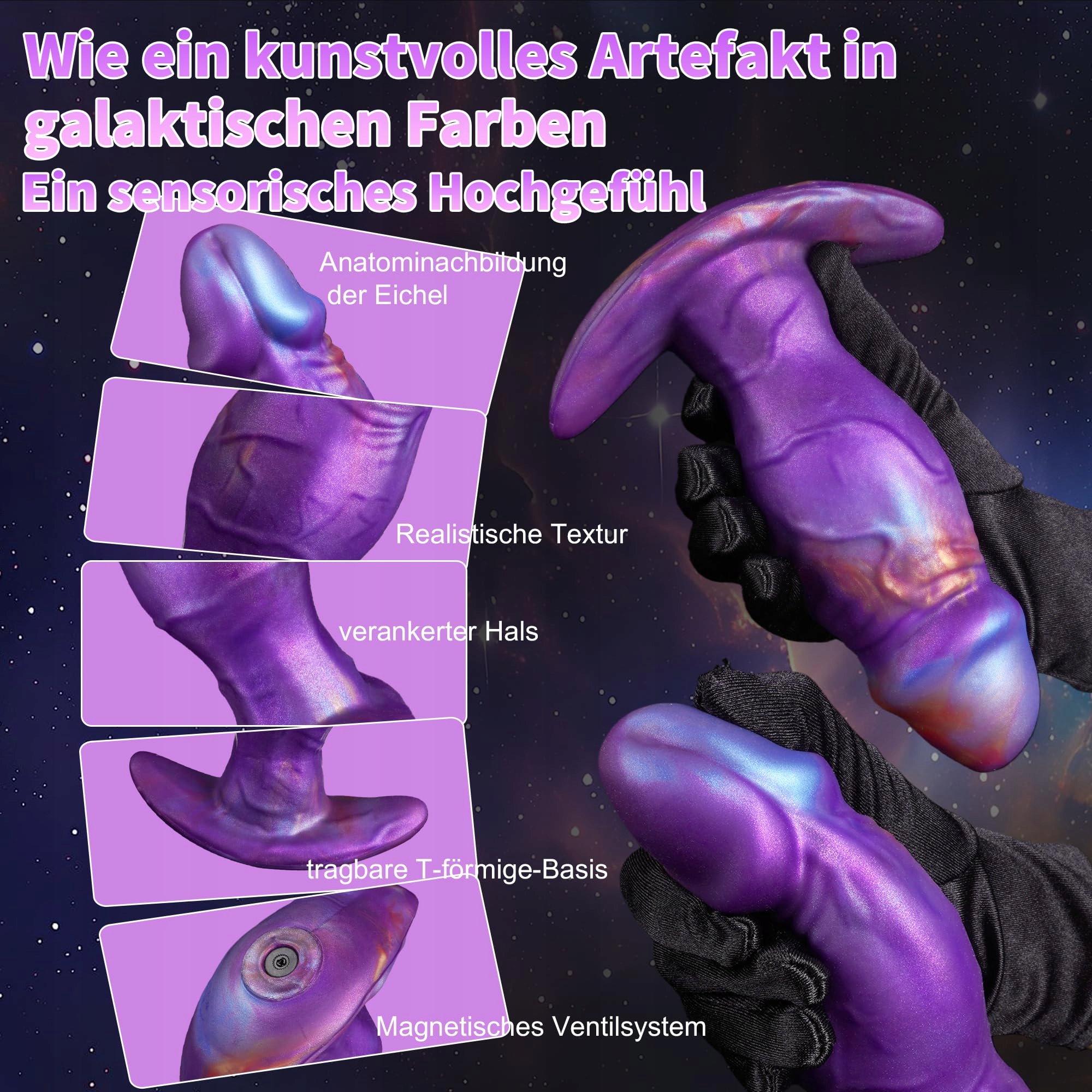 MAGNETISCHE Nadmuchiwany Korek Analny XXL BDSM Dla Mężczyzn — miniatura 4