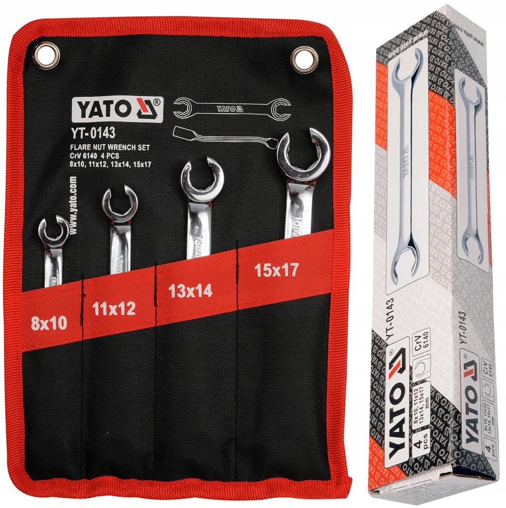 

Klucze Do Przewodów Hamulcowych 4SZT Yato YT-0143