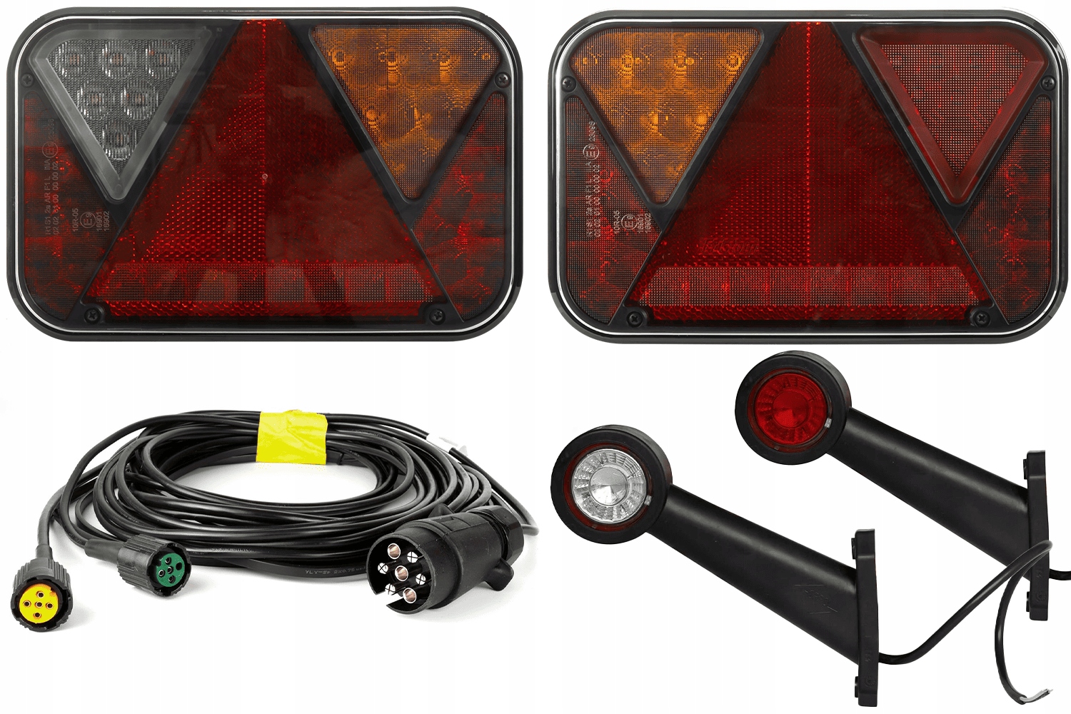 Sada Led světel: zadní obrysová světla Fristom Horpol paprsek 5,2 m 7-PIN