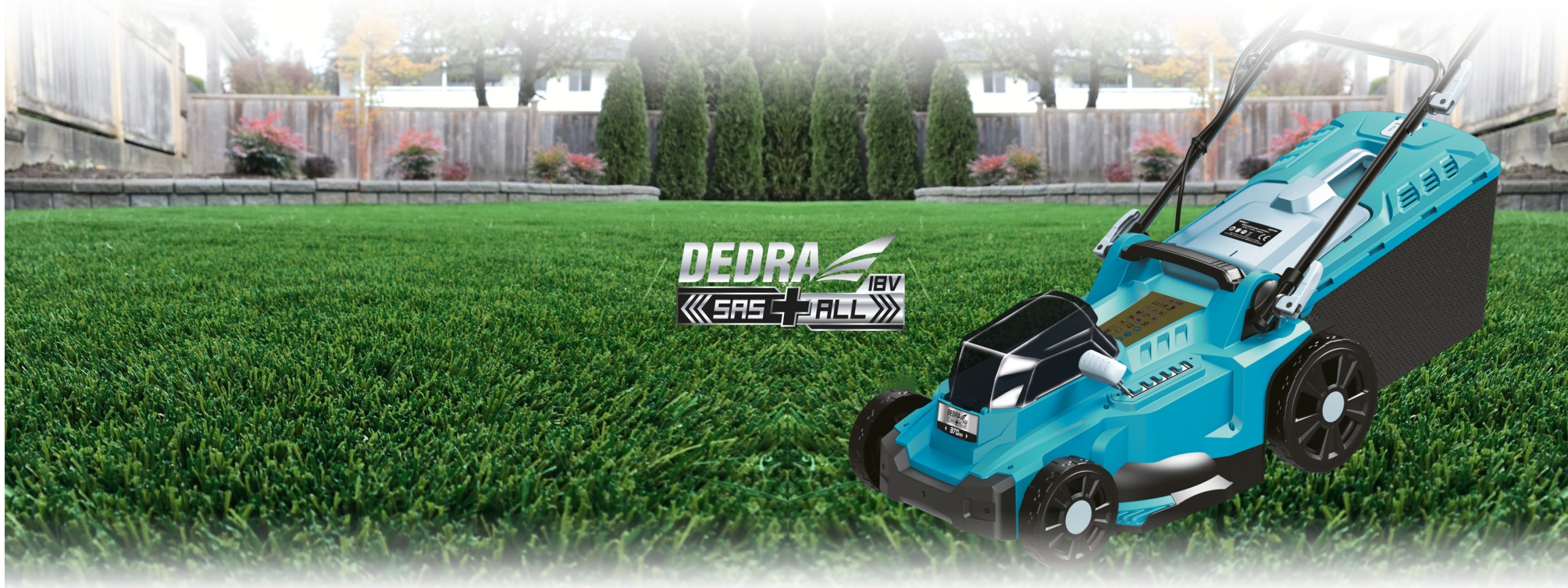 Akumulatorowa Kosiarka 2x 18V DEDRA SAS+ DED7197V + 2x5AH Pojemność kosza 50 l