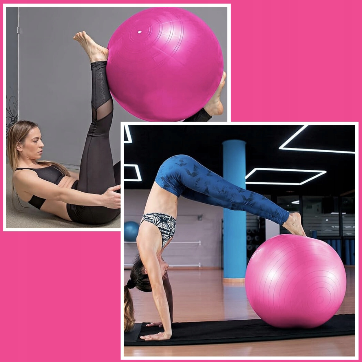 PIŁKA GIMNASTYCZNA CO ĆWICZEŃ REHABILITACYJNA 65cm FITNESS POMPKA WZMOCN Rodzaj piłka klasyczna