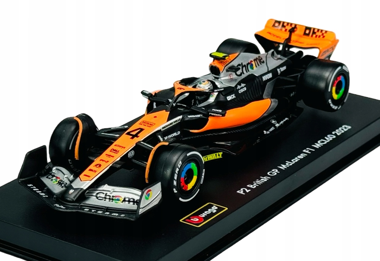 Bburago McLAREN Formula 1 MCL60 #4 Norris Vitrína 38088 1:43 F1 Nové