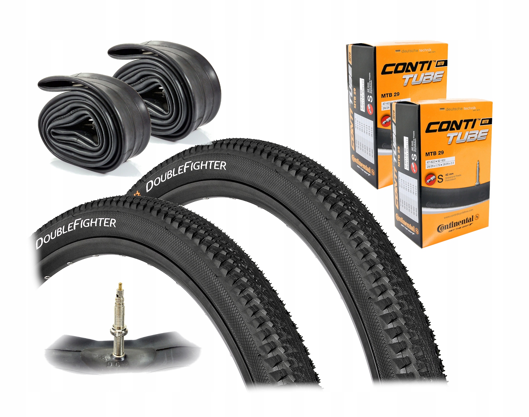 Pneumatika duše na kolo Continental 29 x 2,0 duše Mtb presta 2 Kola Sada