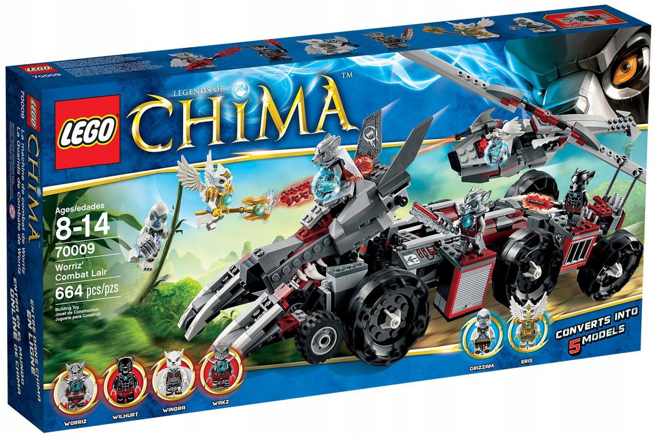 Lego 70009 Legends of Chima – Bojové vozidlo Worriza