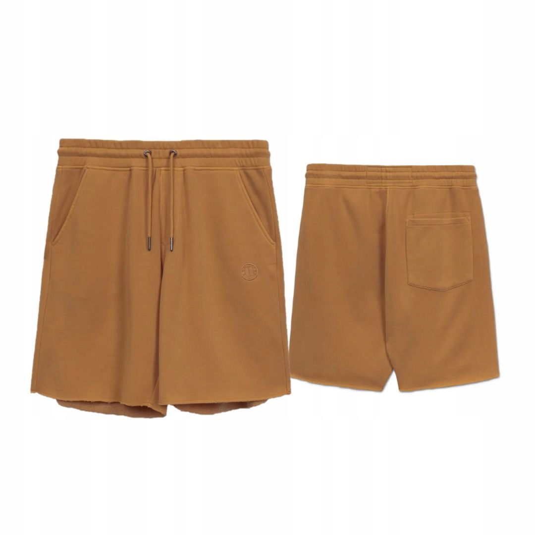 Pitbull West Coast Pánské Teplákové Kraťasy Washed Lancaster II Medové XXL