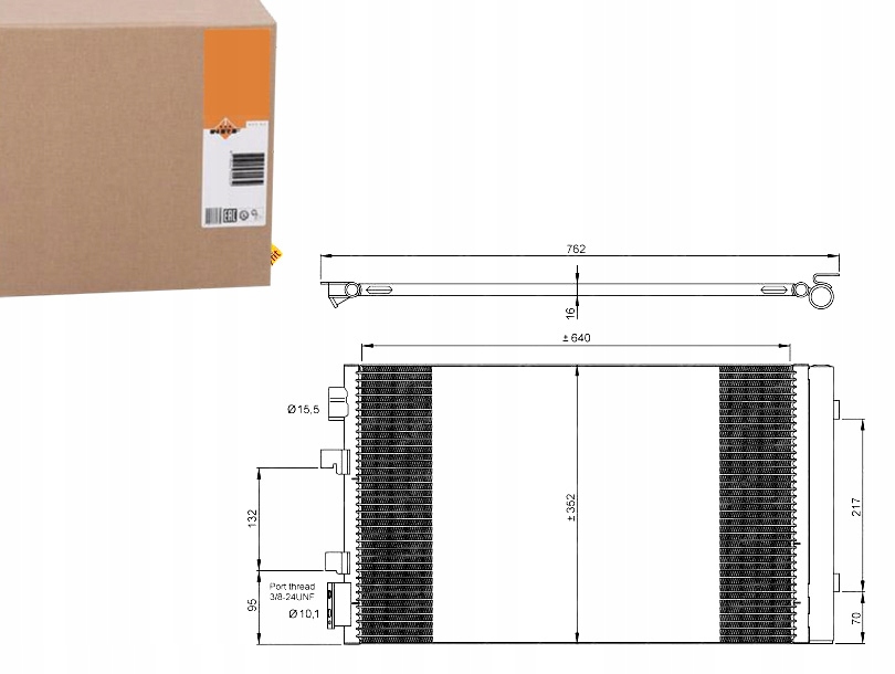 NRF35938 Kondenzátor Klimatizace Renault Scenic 01/ Asistent řidiče #33