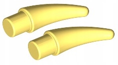 

Lego Kolec/Róg/Kieł J. Żółty (53451/6157571) x2