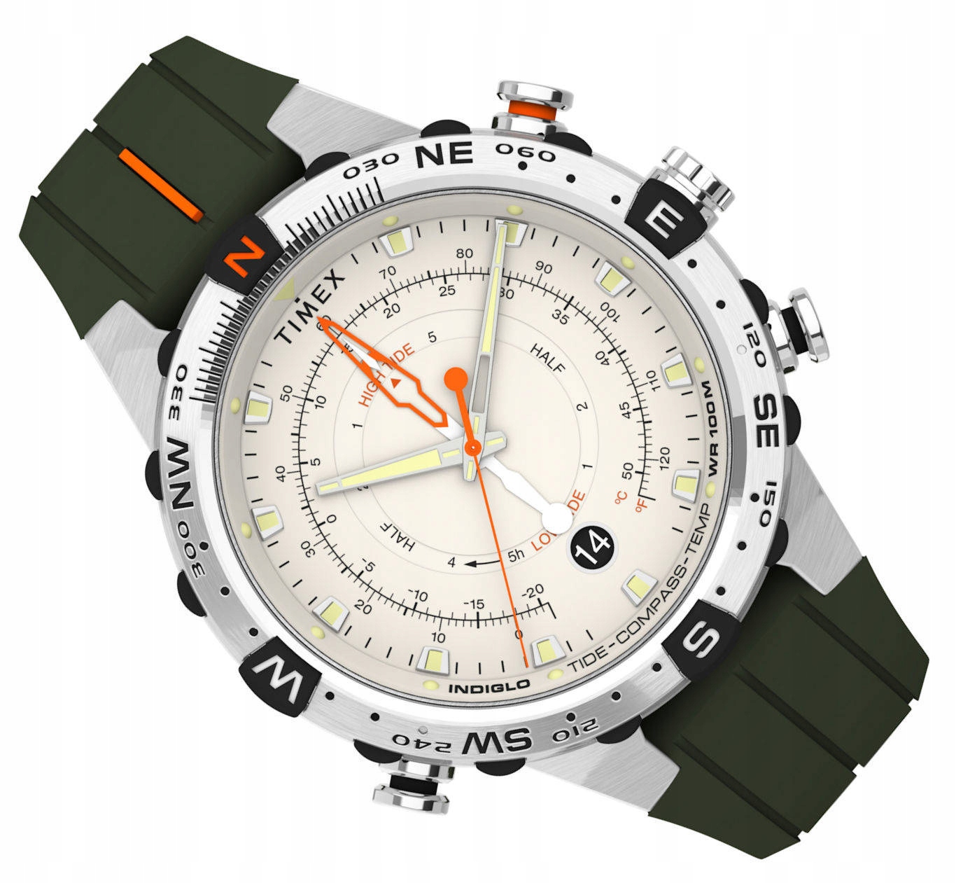 Hodinky Timex Iq Kompas Teploměr Přílivový TW2V22200