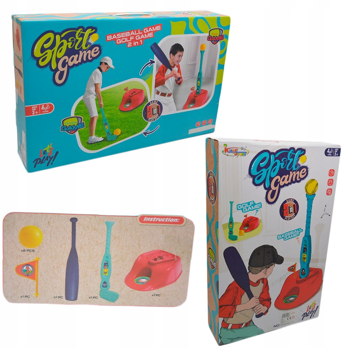 609618 GRA SPORTOWA 2W1 GOLF BASEBALL