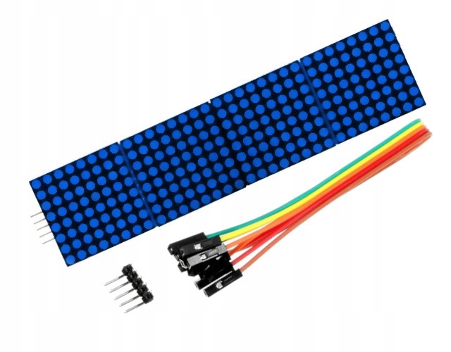 Wyświetlacz ELEKING Matryca Wyświetlacz 32x8 MAX7219 niebieski