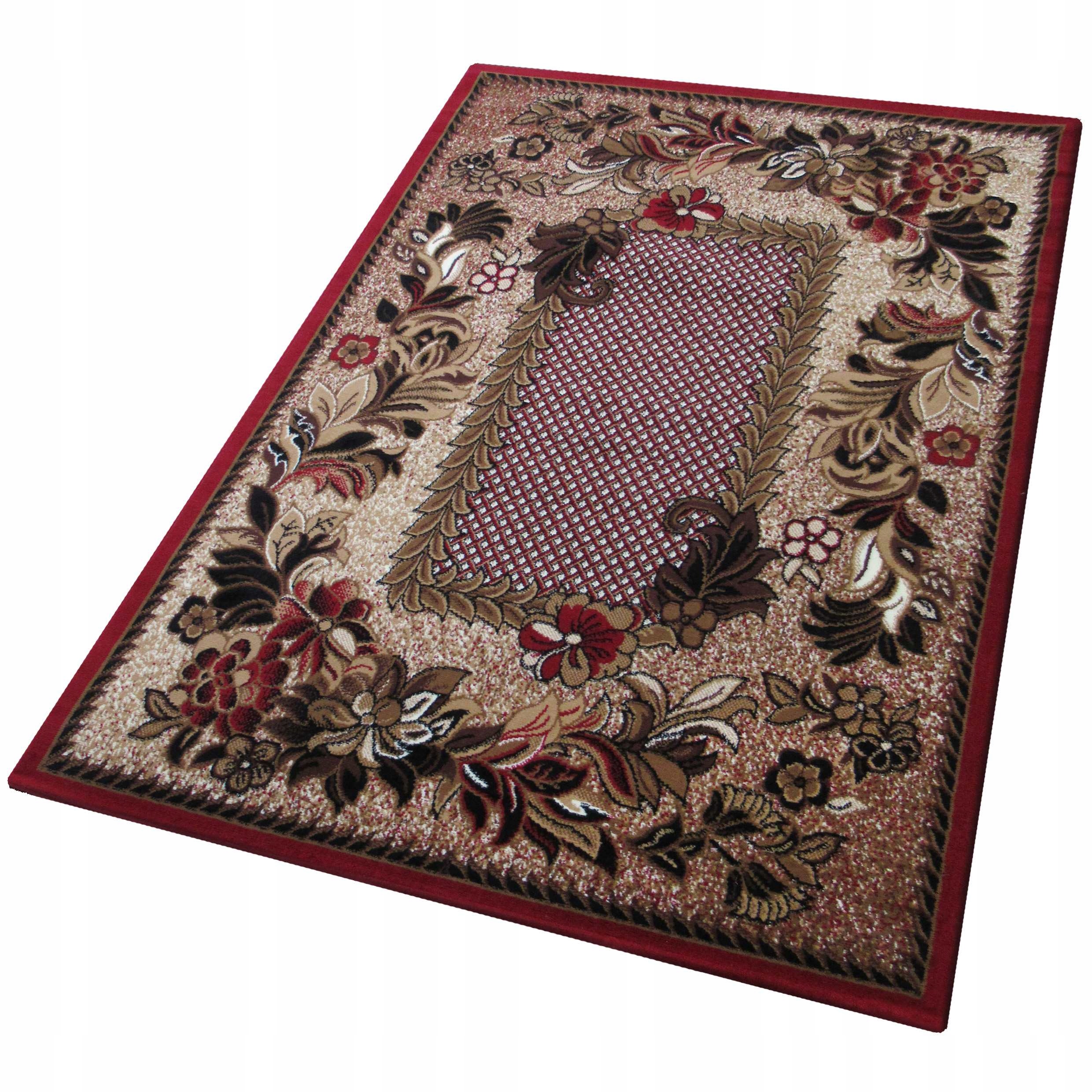 Duży Dywan Bcf Alfada 300x400cm 01 czerwony