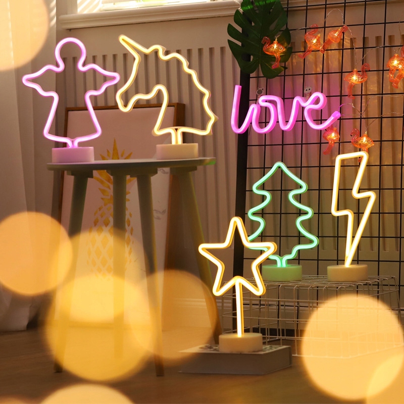 Dekoracyjna lampka neonowa LED- hello 2 Długość/wysokość 17 cm