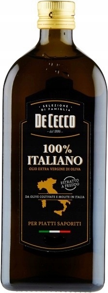 Oliwa z Oliwek Włoska De Cecco Extra Vergine 1L 100% Italiano