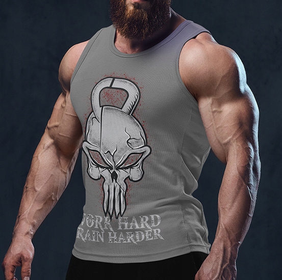 TANK TOP SIŁOWNIA WORK HARD Rozmiar L