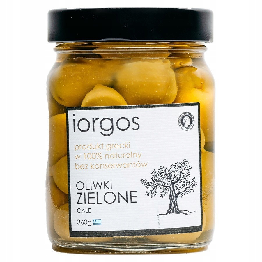 Levně Iorgos Zelené olivy Premium – celé Iorgos, 360 g