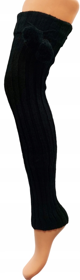 

Wełniane Ocieplacze Na Nogi Gerty Pompony 60 CM