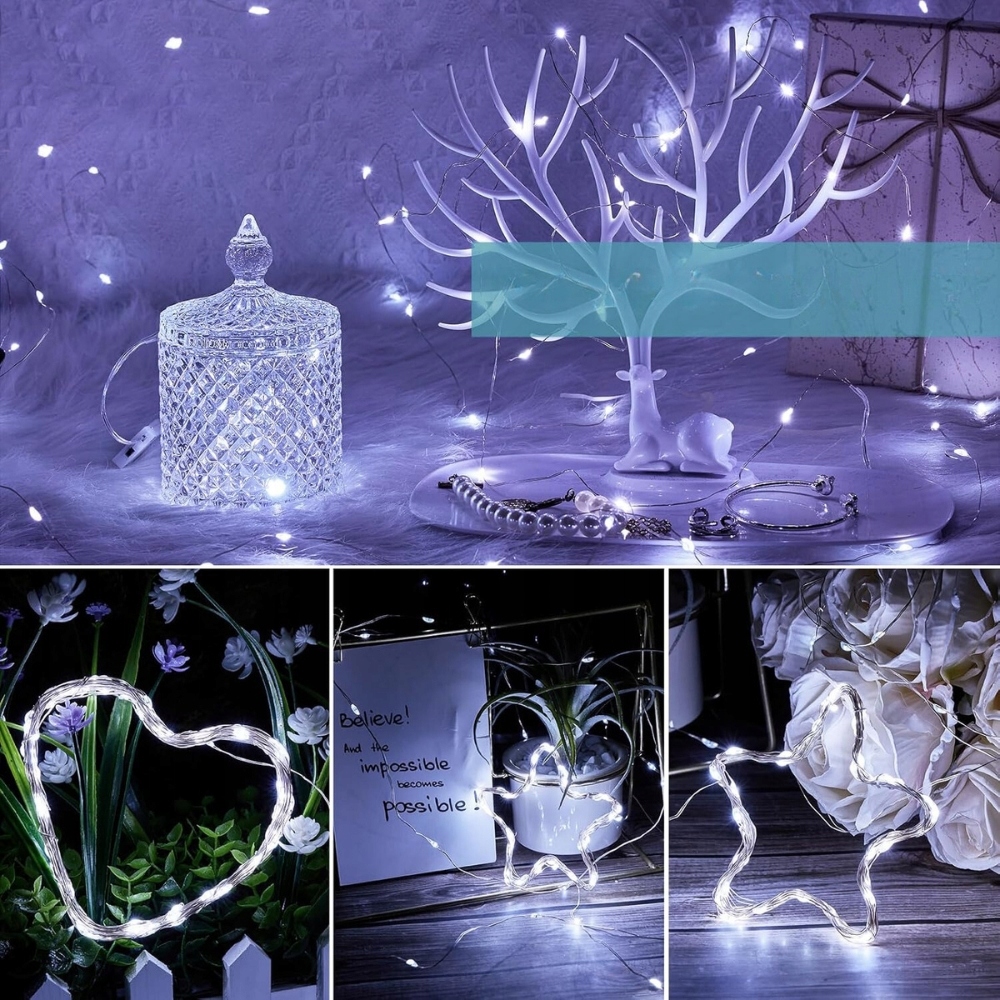 VACOULERY Girlanda Wodoodporna Lampki Łańcuch Świetlny 200LED 23M — miniatura 15