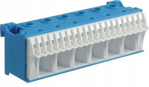 Blok samosvorek neutrální modrý 26-svorkový KN26N