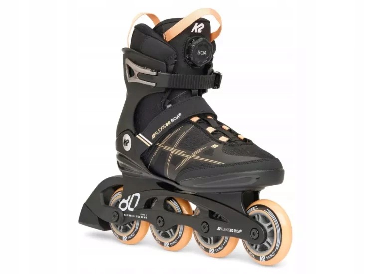 Rolki Damskie K2 Alexis 80 Boa Black/orange