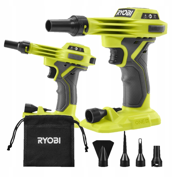 Kompresor Akumulátorová Pumpa 18V One+ 212 l/min Sada Trysiek R18VI-0 Ryobi