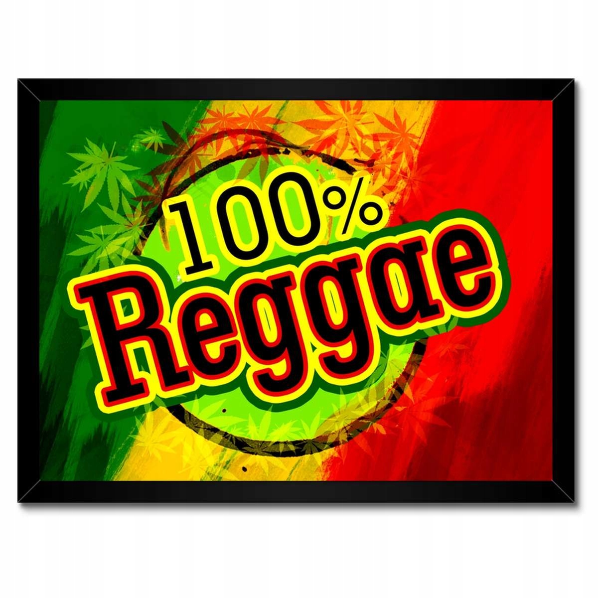 Plakáty v rámu 40x30 Hudba Reggae 100 procent