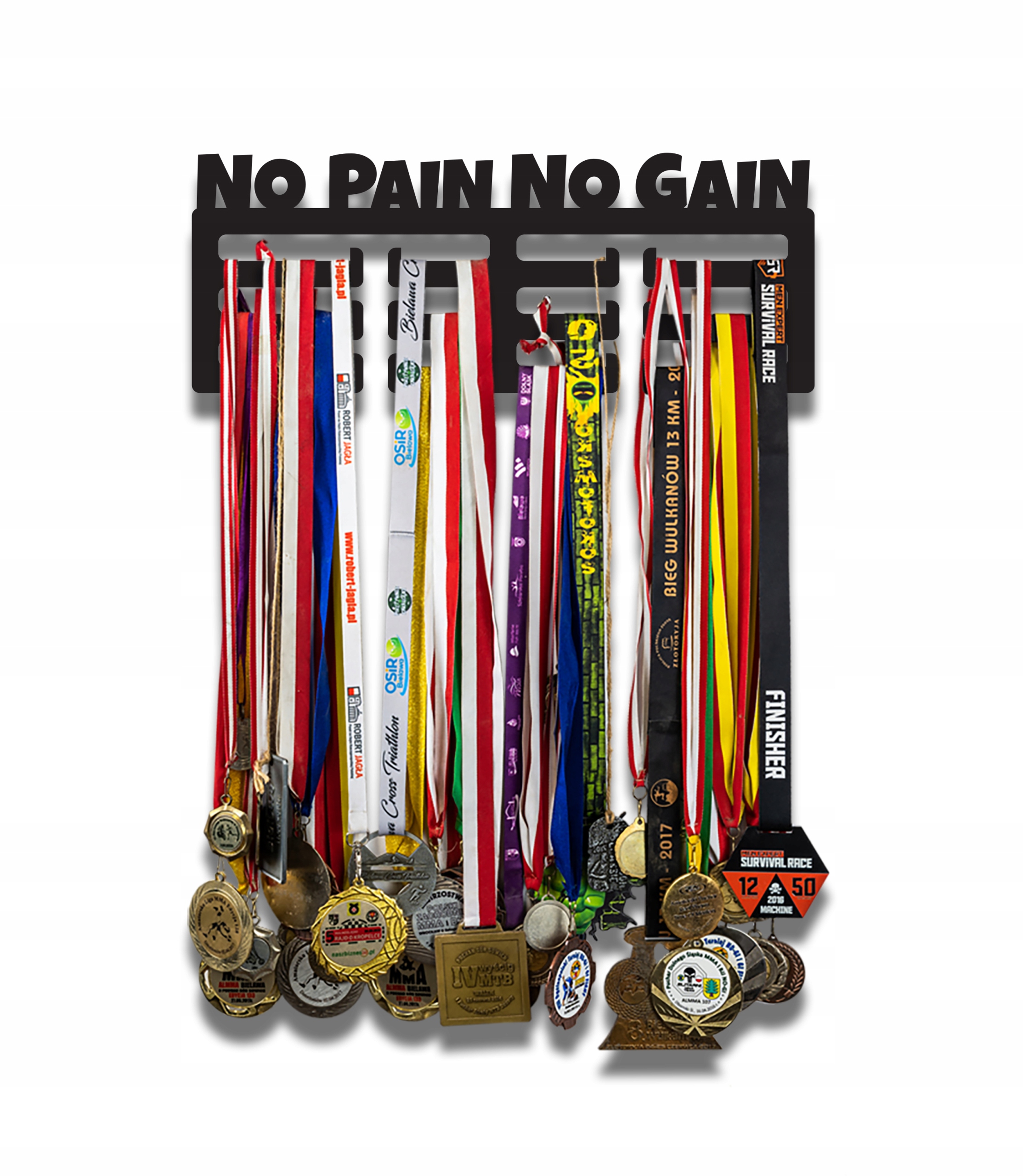 

Wieszak na medale No Pain No Gain Łatwy montaż