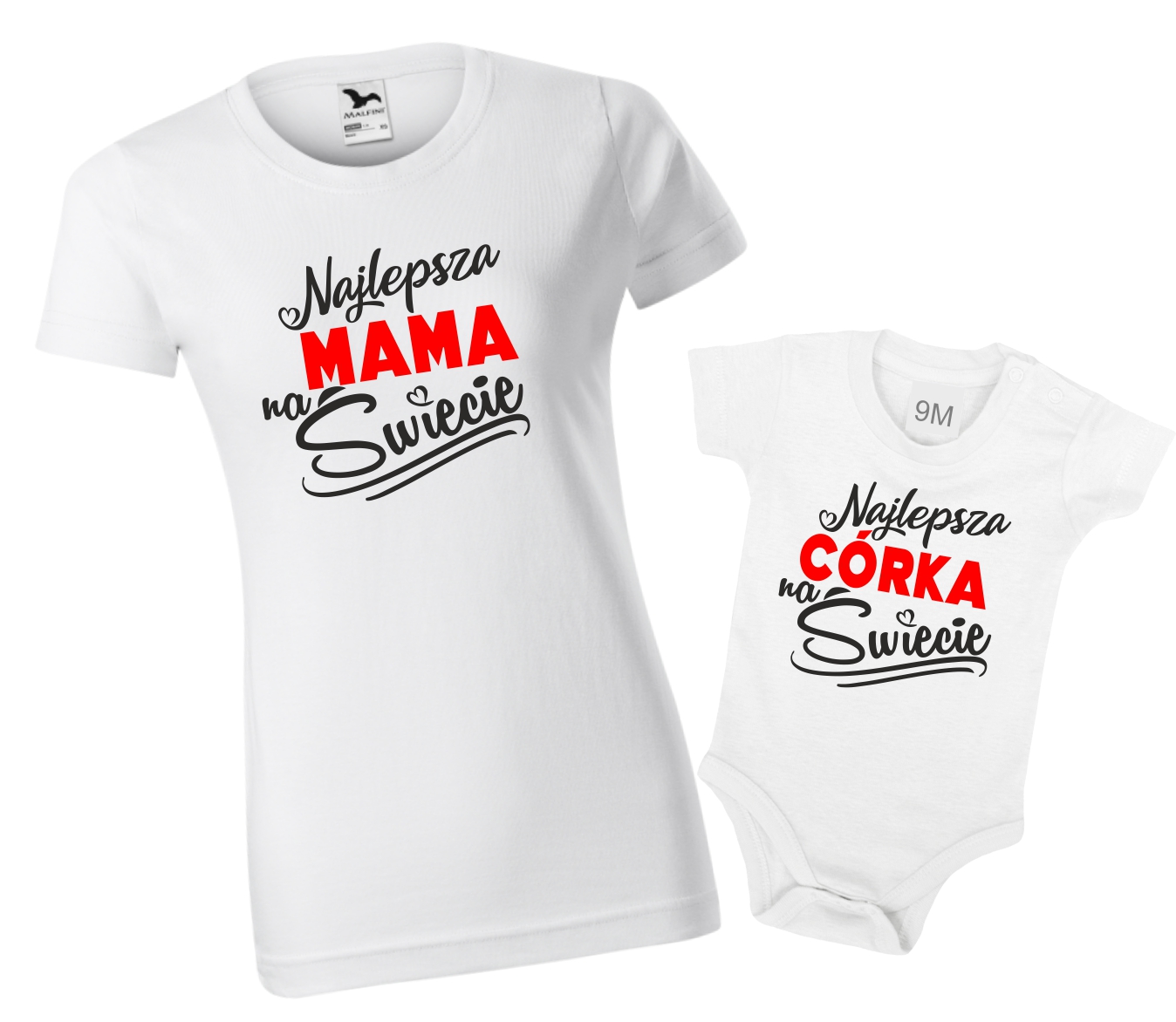 

Zestaw dla Mamy Córki Dzień Mamy Matki XL body 9M