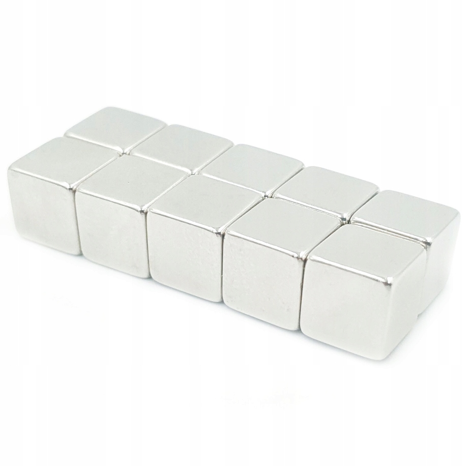 

Magnes Neodymowy 5x5x5 mm Mocny 10 Sztuk U:1,13 Kg