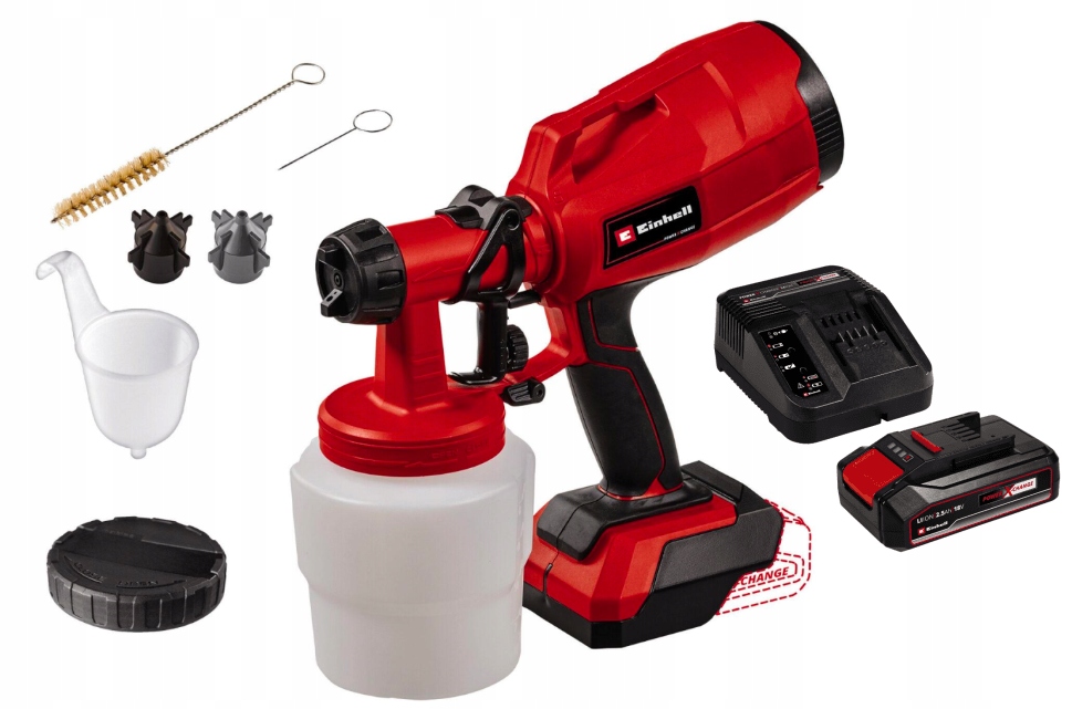 Einhell Pistole Na Malování Tc-sy 18/60Li Sada Akumulátor 2,5AH Pxc 18V