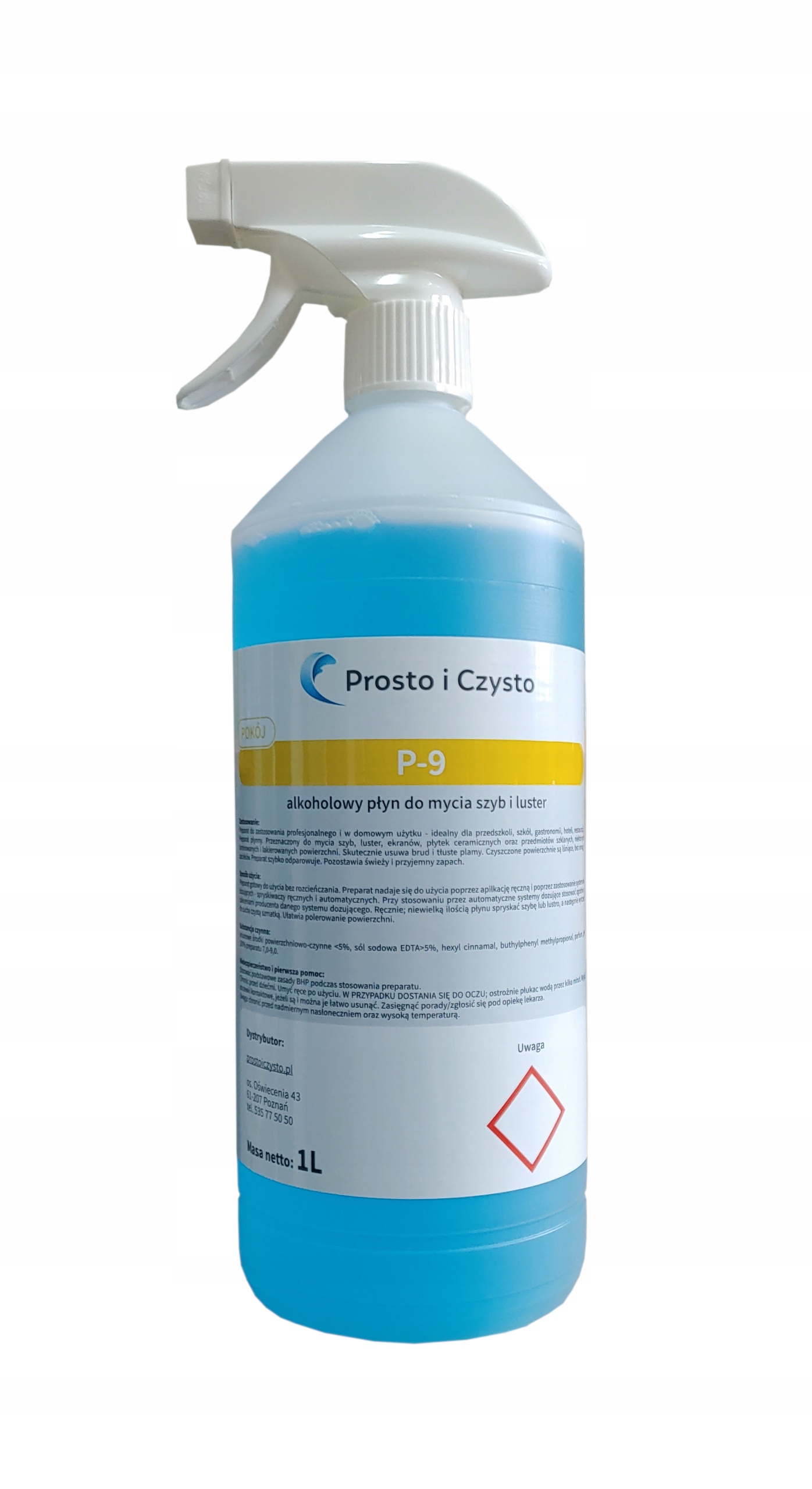 Płyn do mycia szyb i luster P-9 5L + 1L Kod producenta P-9