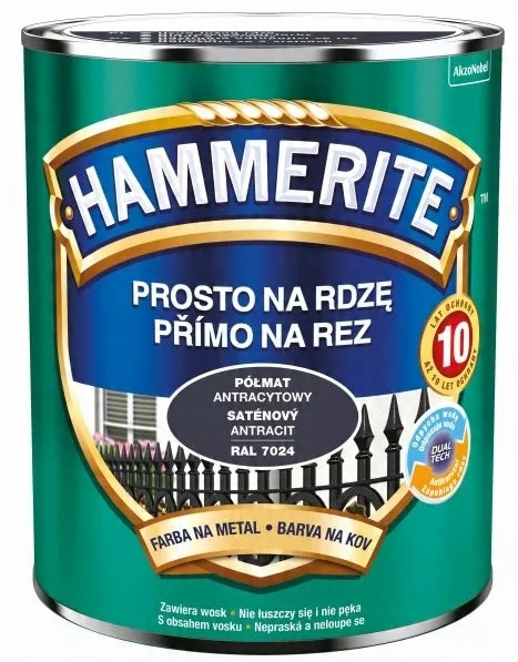 

Hammerite Półmat Antracyt 0,7 L