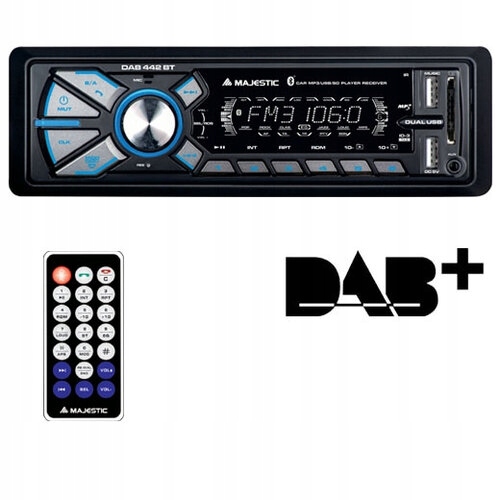 Radio samochodowe New Majestic DAB-442BT