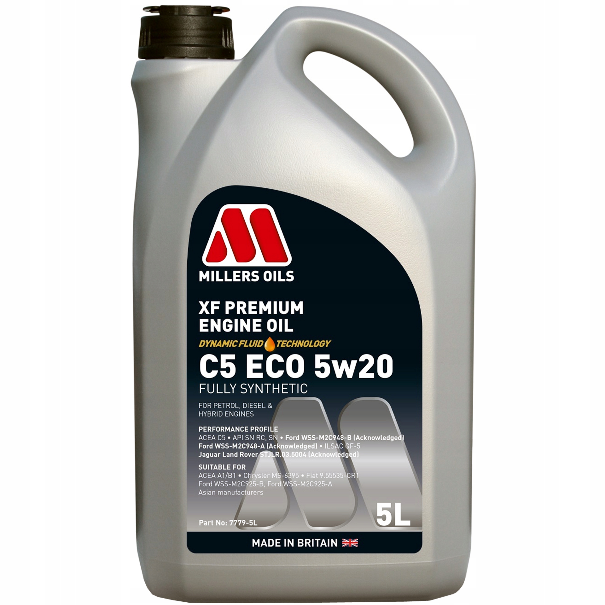 Motorový olej Millers Oils Xf Premium 5 l 5W-20 7779