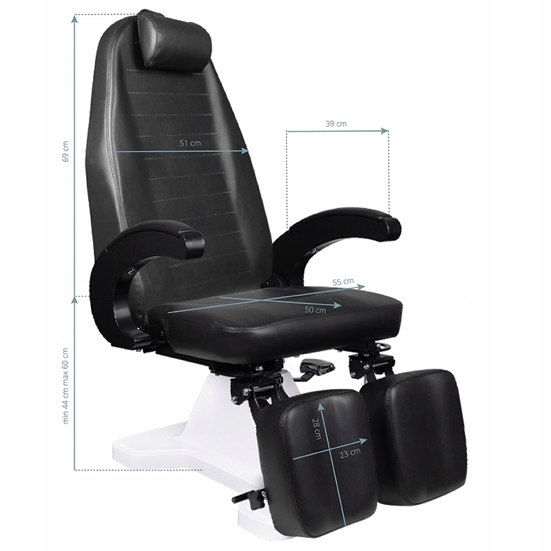 Kosmetické křeslo Activeshop AC131929 černé