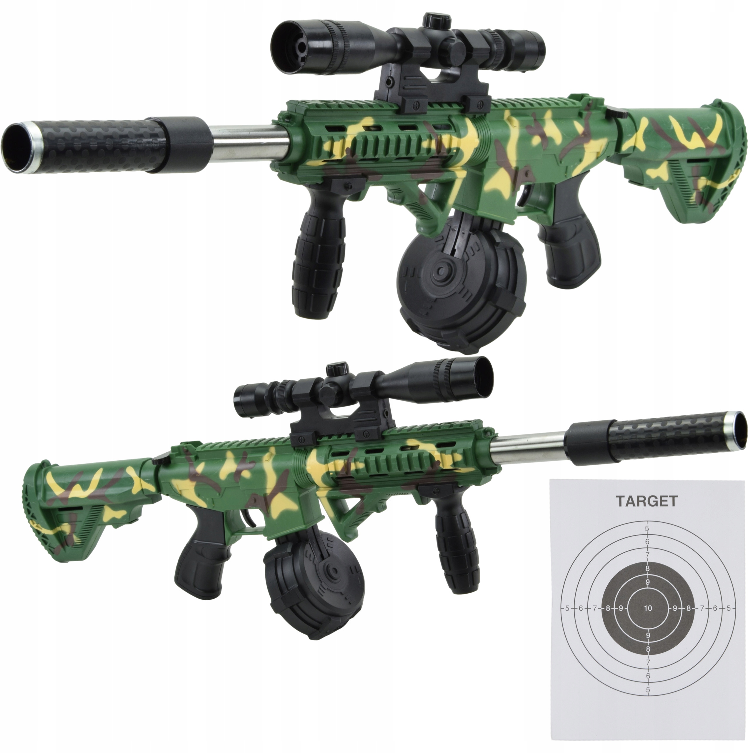 

Karabin Pistolet Na Kulki Maszynowy Asg Laser 68cm