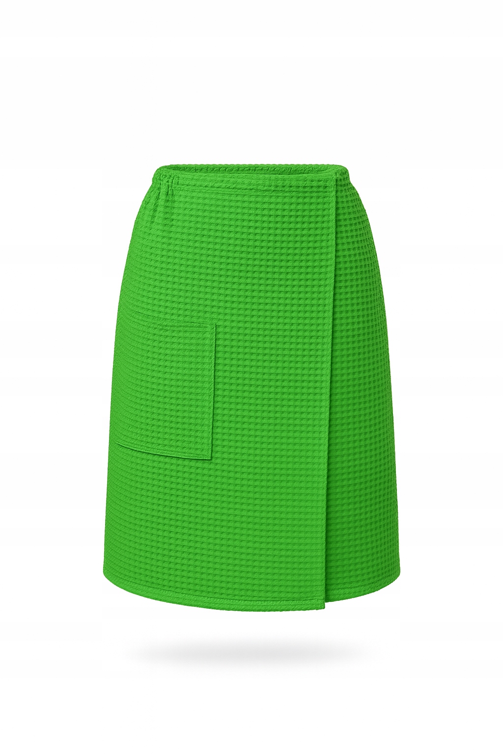 Kiltová oplatka s kapsou VitalHome 100 x 150 cm na suchý zip do sauny Zelená