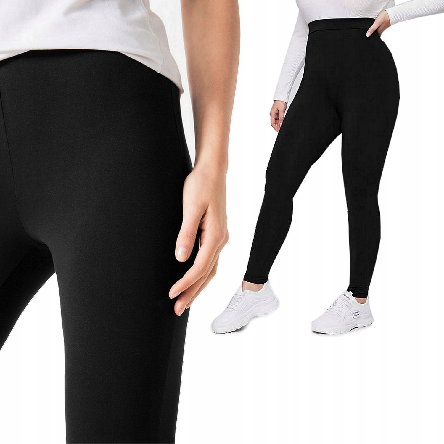 

Leginsy Bambusowe Damskie Długie 2XL 3XL Cz