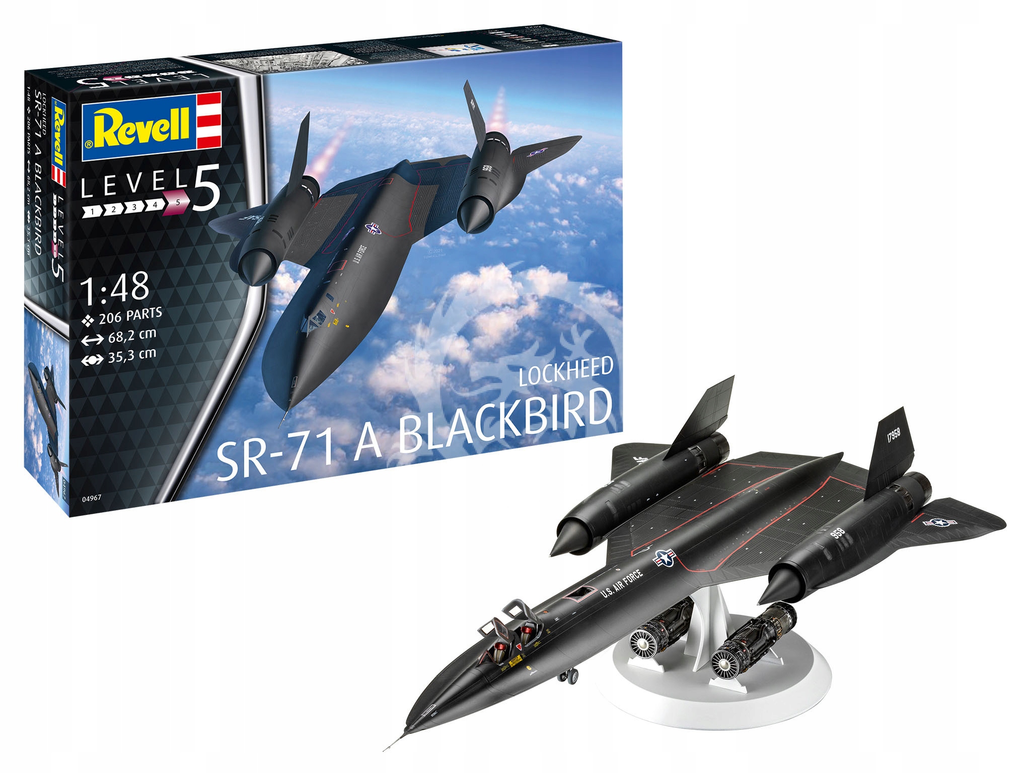 SR-71 A Blackbird Revell 04967 v měřítku 1/48