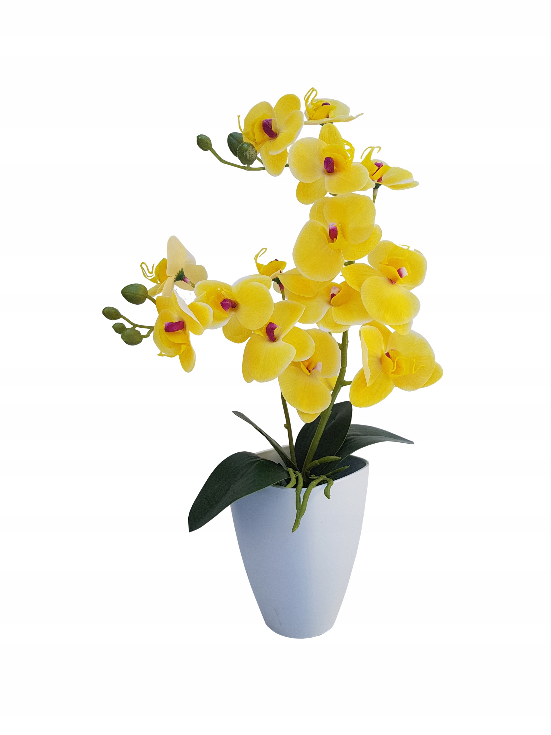 

Storczyk sztuczny 45-50cm Silicone Flower Żółty