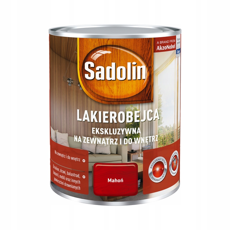 Sadolin Lakierobejca ekskluzywna rozpuszczalnikowa 0,75 l Mahoń